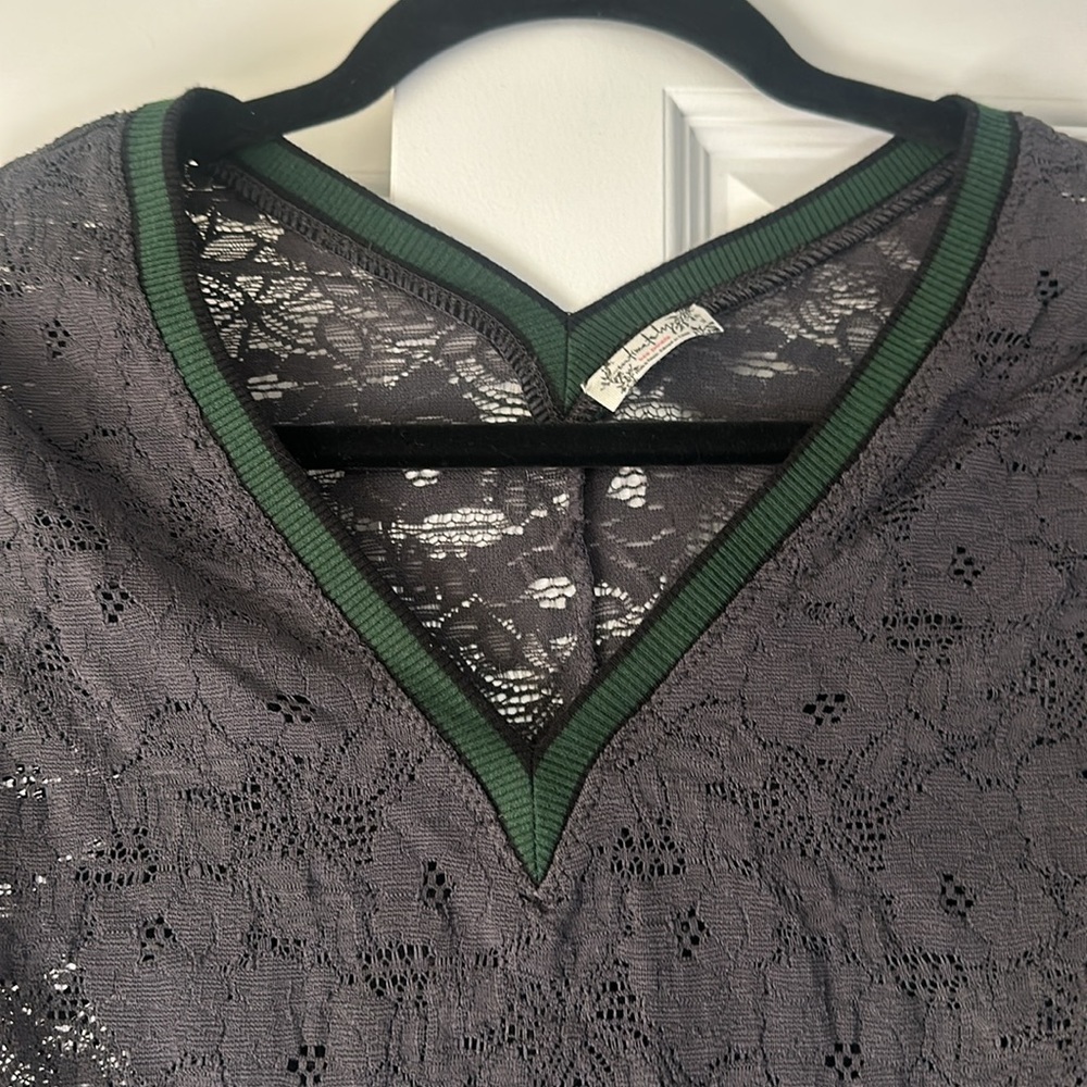 Intimately Free people stretch, lace, long sleeve top XS - Picture 2 of 7